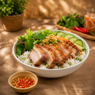 crispy pork ricebowl